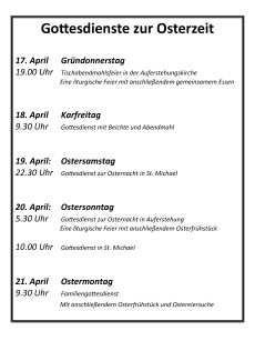 Unsere Gottesdienste