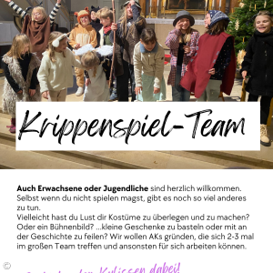 Krippenspiel-Team-Helfer